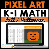 Kindergarten & First Grade Math - Fall / Halloween Pixel A