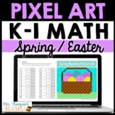 Kindergarten & First Grade Math - Spring / Easter Pixel Ar