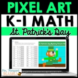 Kindergarten & First Grade Math - St. Patrick's Day Pixel 