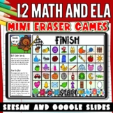 Kindergarten & First Grade Mini Eraser Games for SEESAW & 