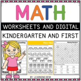 Kindergarten First Grade End of the Year Math Review Works