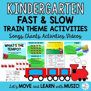 Preview of Kindergarten Music Lessons and Movement Activities: Fast, Slow Tempo