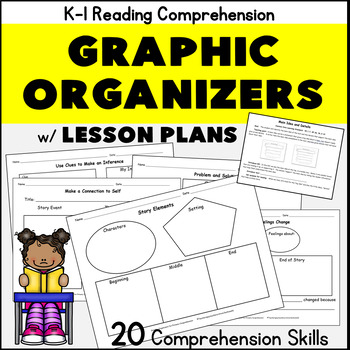Preview of Kindergarten First Grade Reading Comprehension: Graphic Organizers and Plans