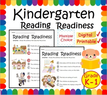 kindergarten reading readiness teaching resources tpt