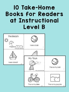 Take Home Books {for Kindergarten / First Grade Readers at Guided