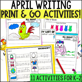 Preview of Kindergarten First Grade Writing Center April
