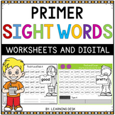 Kindergarten First Second Grade Sight Words Worksheets Goo