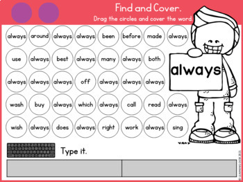 Kindergarten First Second Grade Sight Words Worksheets Google Slides