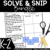Kinder, 1st and 2nd Grade Solve and Snip® Bundle - Interac