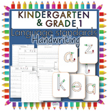 Kindergarten & First grade handwriting sheets: All upper a
