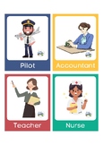 Kindergarten Flash Cards Occupations, For kids
