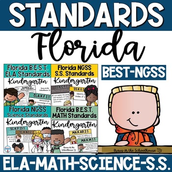Preview of Kindergarten Florida BEST ELA Math NGSS Science SS Standards