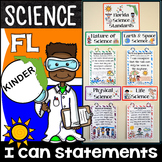 Kindergarten Florida Science Standards I Can Statements Fl