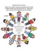 Kindergarten Common Core Math Fluency Games for Parents