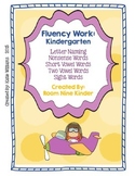 Kindergarten Fluency Practice
