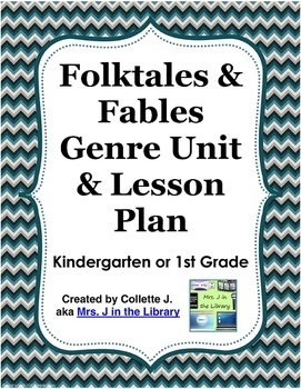 Kindergarten Folktales Fables Genre Study Activity Booklet Lesson Plan