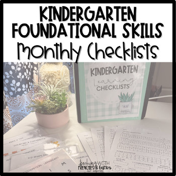 Preview of Kindergarten Foundational Skills Checklist BUNDLE