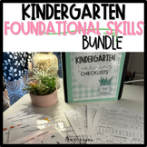 Kindergarten Foundational Skills Checklist BUNDLE