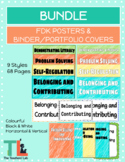 Kindergarten Four Frames Assessment Binder Covers & Posters | FDK