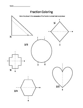 Preview of Kindergarten Fraction Packet Preview