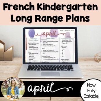 Preview of Kindergarten French Immersion Plans: April