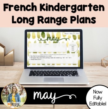 Preview of Kindergarten French Immersion Plans: May