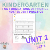 Kindergarten Phonics lowercase Alphabet Practice FUNDATION