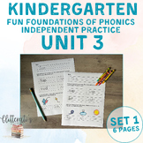 Kindergarten Fundations®-Inspired Phonics Unit 3, v-e word