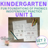 Kindergarten Fundations® Inspired Unit 1 lowercase initial
