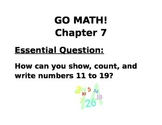 Kindergarten GO MATH! Chapter 7 Essential Questions 1-10