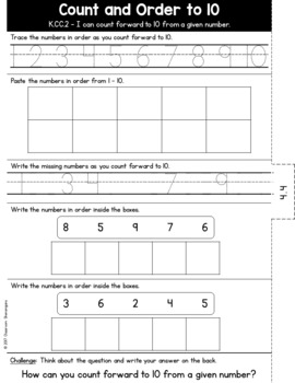 Kindergarten GO MATH Tabbed Booklet {Chapter 4} by Classroom Shenanigans