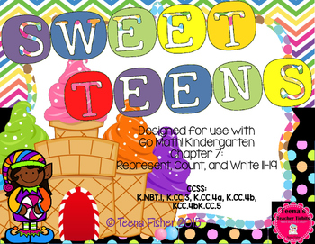 Preview of Kindergarten GO Math! Chapter 7: Sweet Teens 11-19