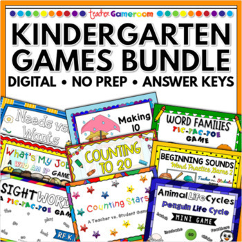 Preview of Kindergarten Games Bundle
