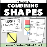 Kindergarten Geometry K.G.6 Reproducible Book Combining Shapes