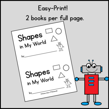 shapes in environment kindergarten geometry printable book