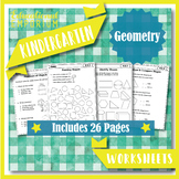 Kindergarten Geometry Worksheets: Geometry Worksheets, Kin