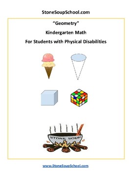 Preview of Kindergarten Geometry for students with Physical Disabilities