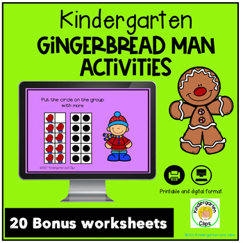 Preview of    Gingerbread Man Activities For Kindergarten