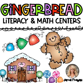 Preview of Kindergarten Gingerbread Math and Literacy Centers