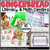 Kindergarten Gingerbread Math and Literacy Centers, Primar