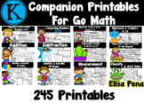 Kindergarten Go Math Printables Bundle
