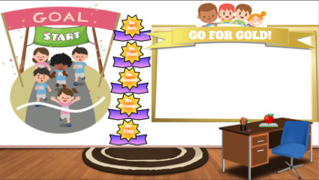Preview of Kindergarten, Go for Goal/Gold themed Classroom