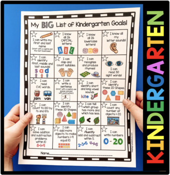 Preview of Kindergarten Goals - Parent Teacher Conferences - Report Card Standards