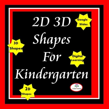 Preview of Kindergarten Google Math Slides (Shapes)