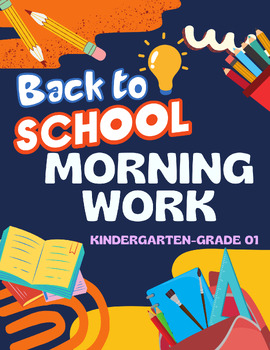 Preview of Kindergarten – Grade 1 Kids Worksheets with Alphabet, Coloring & Math' Training