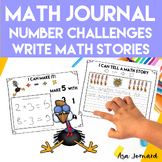 Kindergarten Grade 1 Math Journal Prompts | Number Challen