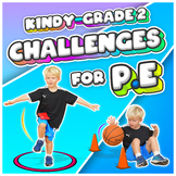 Kindergarten - Grade 2 PE Challenges - Flash cards + stations