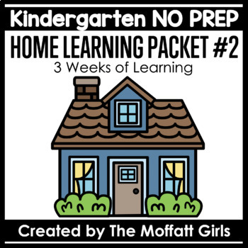 Preview of Kindergarten Grade Home Learning Packet #2 NO PREP Distance Learning