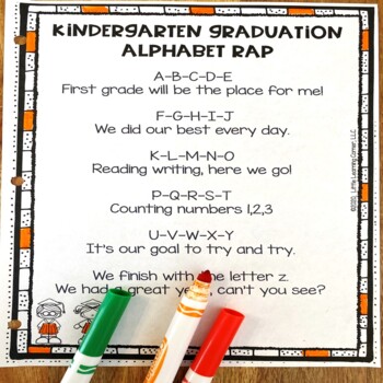 Preview of Kindergarten Graduation - Alphabet Rap