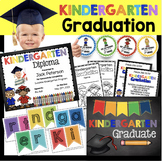 Kindergarten Graduation Bundle Editable Diplomas Invitatio